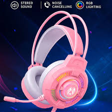 XINDAO Headset Gaming RGB – Pink Edition - Image 3